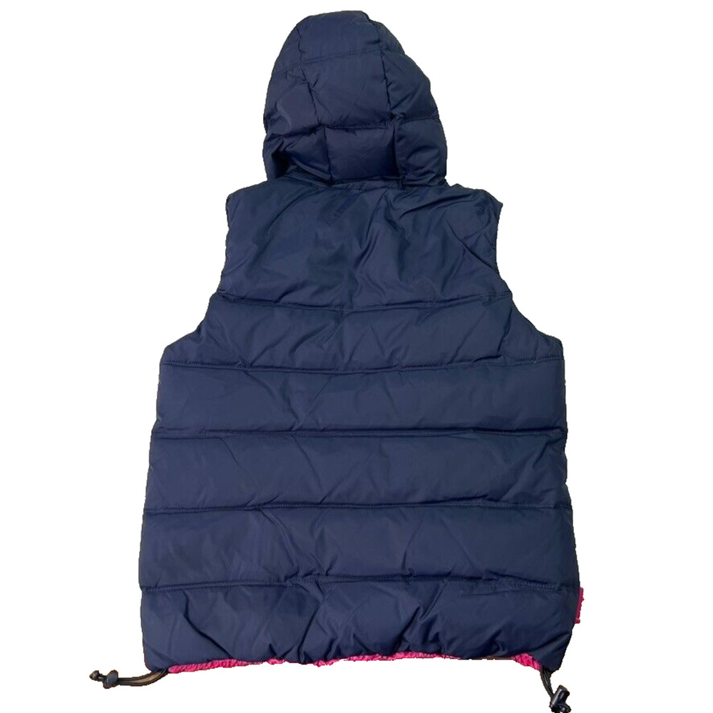 Superdry Japan Puffer Vest Womens M Blue Yellow Zip Up New Active Gorpcore - Picture 2 of 11